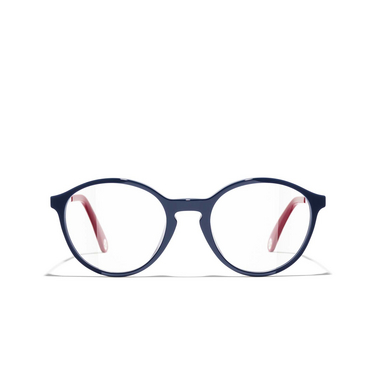 CHANEL pantos Eyeglasses 1768 dark blue - front view
