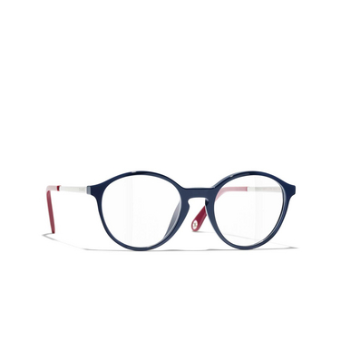 CHANEL pantos Eyeglasses 1768 dark blue - three-quarters view