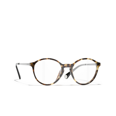 CHANEL pantos Eyeglasses 1770 havana - three-quarters view