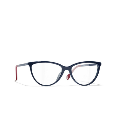 Occhiali cat eye CHANEL da vista 1768 dark blue - tre quarti