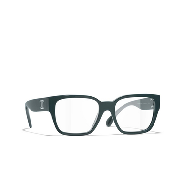 Occhiali quadrati CHANEL da vista 1459 green vendome - tre quarti