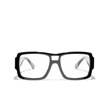CHANEL square Eyeglasses 1403 black - front view