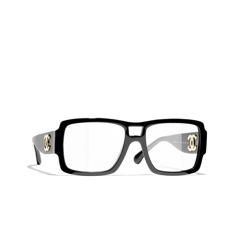 CHANEL square Eyeglasses 1403 black