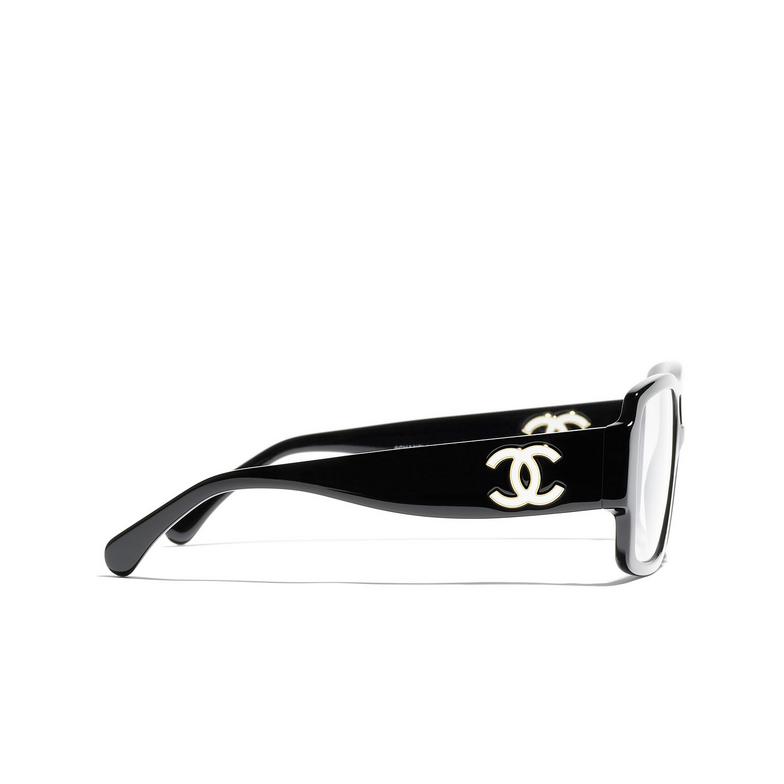 CHANEL square Eyeglasses 1403 black