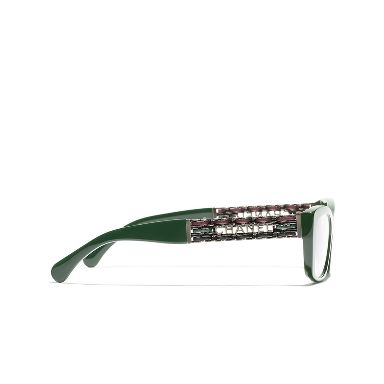 CHANEL cateye Eyeglasses 1702 dark green