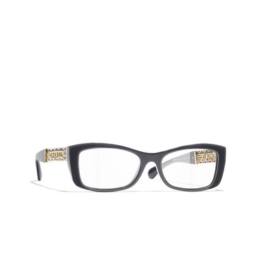 CHANEL cateye Eyeglasses 1716 grey - three-quarters view