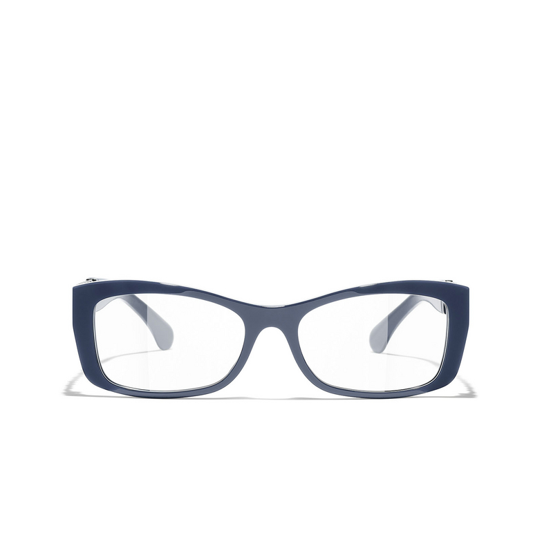 CHANEL cateye Eyeglasses 1725 blue vendome