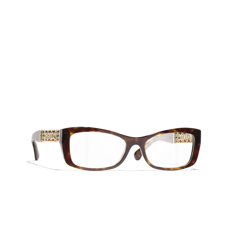 CHANEL cateye Eyeglasses C714 dark havana