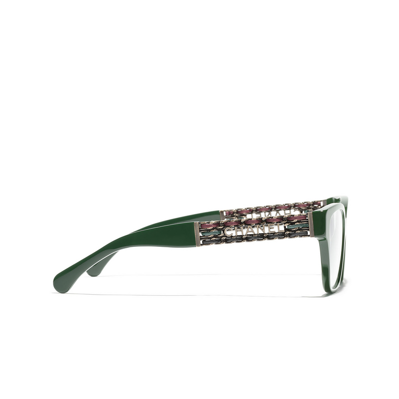 CHANEL cateye Eyeglasses 1702 dark green