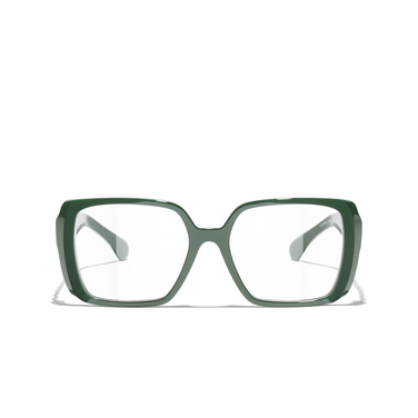 Occhiali quadrati CHANEL da vista 1702 dark green - frontale