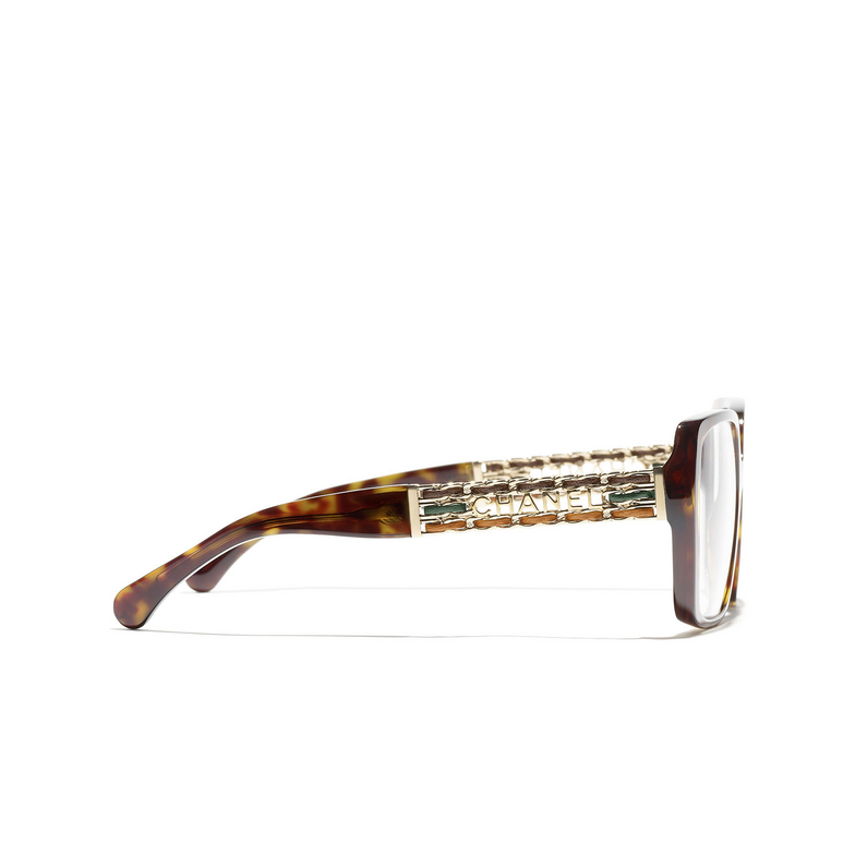 CHANEL square Eyeglasses C714 dark havana