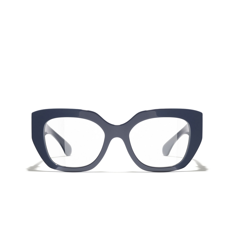 CHANEL cateye Eyeglasses 1725 duck blue