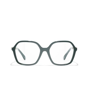 CHANEL square Eyeglasses 1459 green vendome - front view