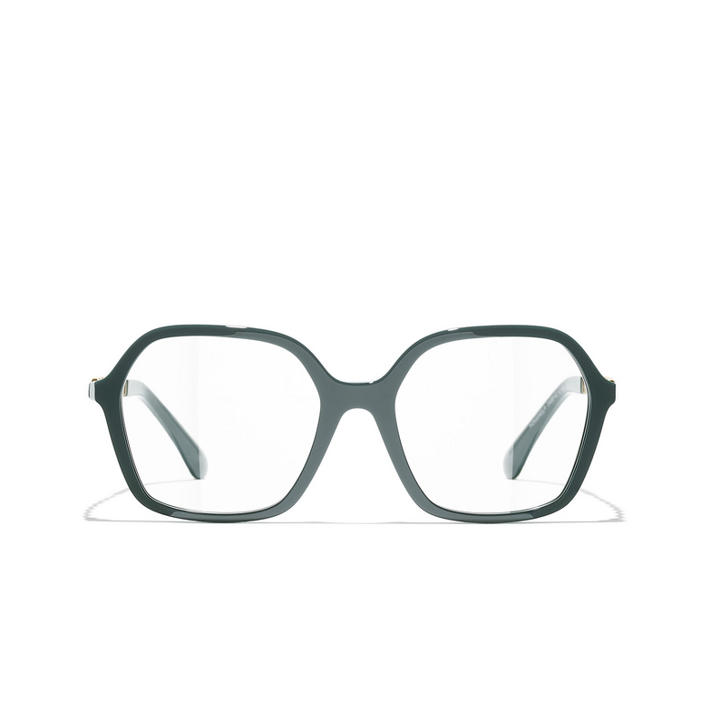CHANEL square Eyeglasses 1459 green vendome