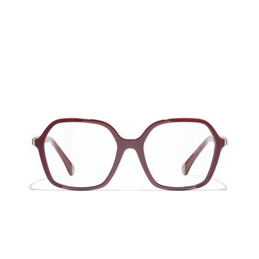 CHANEL square Eyeglasses 1792 burgundy - front view