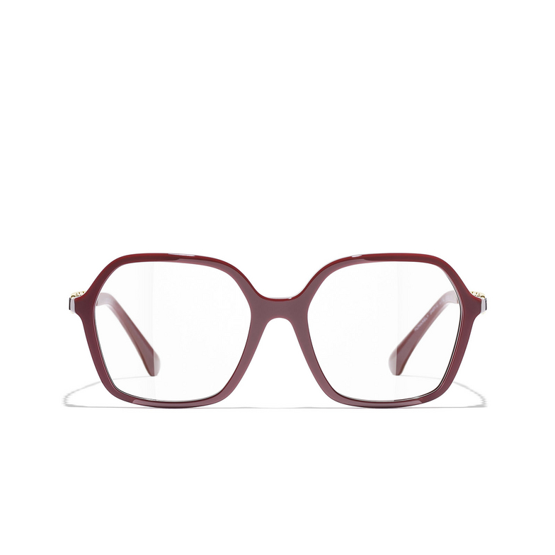 CHANEL square Eyeglasses 1792 burgundy