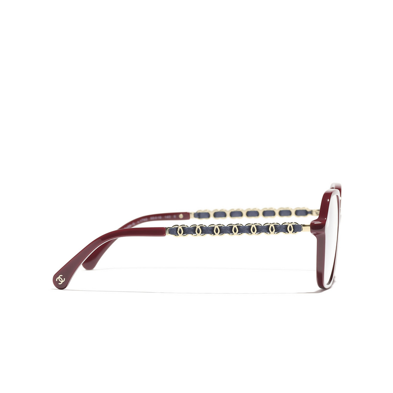 CHANEL square Eyeglasses 1792 burgundy