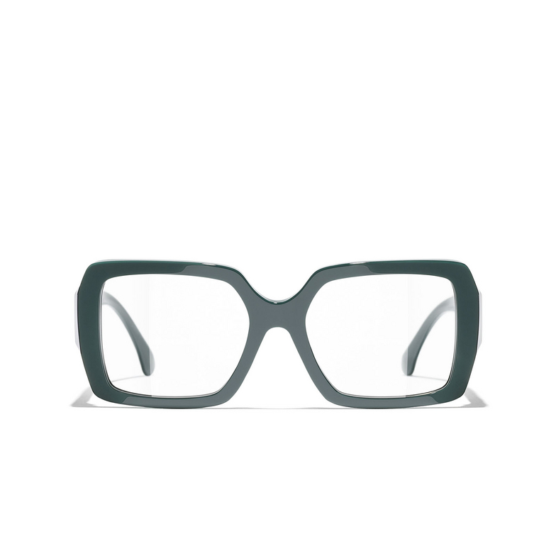 CHANEL square Eyeglasses 1459 green vendome