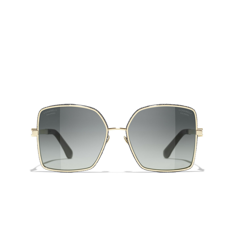 CHANEL square Sunglasses C395S8 pale gold