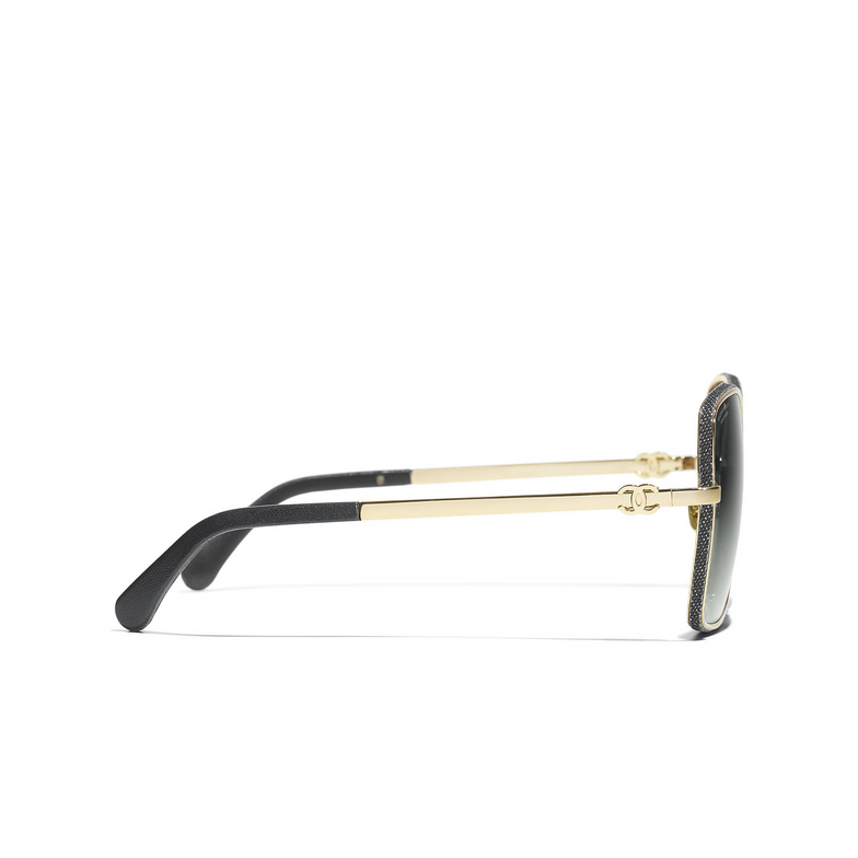 CHANEL square Sunglasses C395S8 pale gold