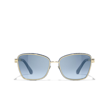 CHANEL quadratische sonnenbrille C125S2 gold - Vorderansicht