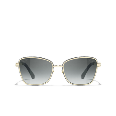 CHANEL quadratische sonnenbrille C395S8 pale gold - Vorderansicht