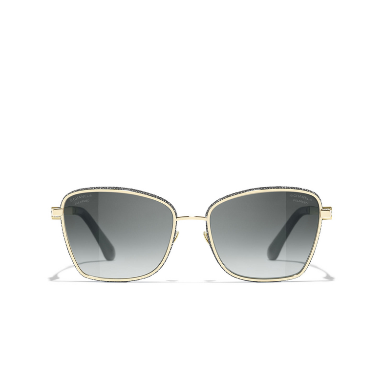 CHANEL square Sunglasses C395S8 pale gold