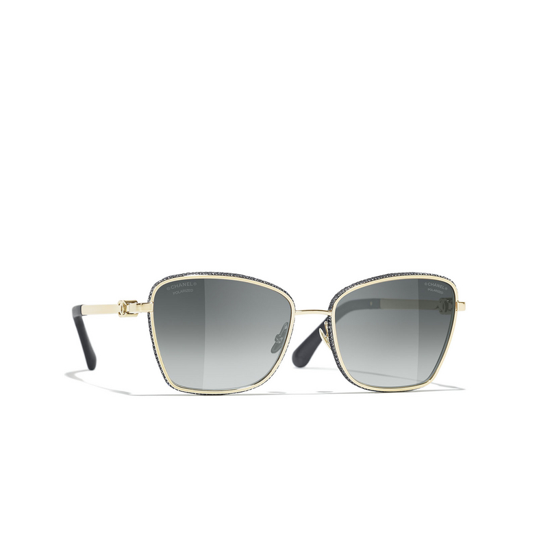 CHANEL square Sunglasses C395S8 pale gold