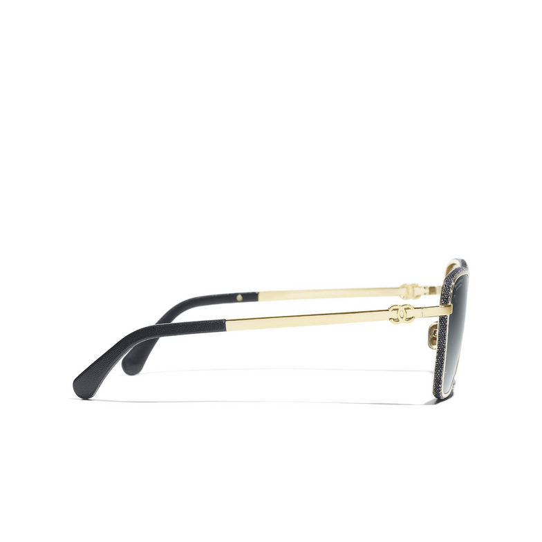 CHANEL square Sunglasses C395S8 pale gold