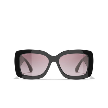 CHANEL quadratische sonnenbrille C622S1 black - Vorderansicht