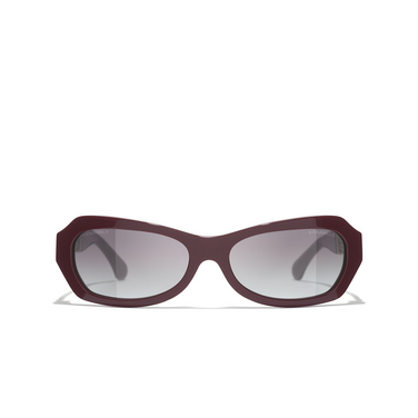 CHANEL oval Sunglasses 1461S6 aubergine - front view