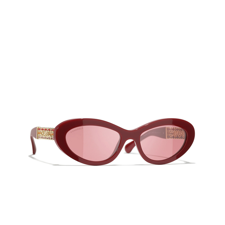 CHANEL Katzenaugenförmige sonnenbrille 17927N browny red