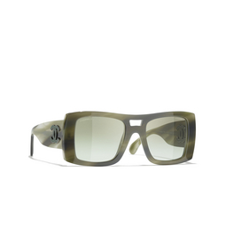 CHANEL square Sunglasses 1796S3 striped green