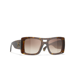 CHANEL quadratische sonnenbrille C714S9 dark havana