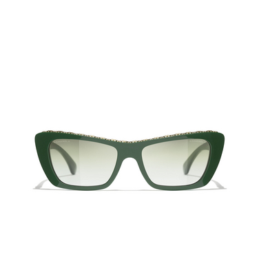 Occhiali a farfalla CHANEL da sole 1702E1 dark green - frontale