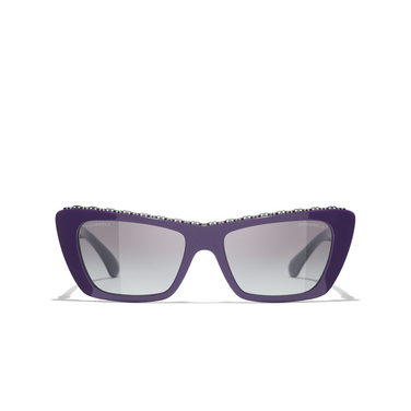 Solaires papillon CHANEL 175811 purple - Vue de face