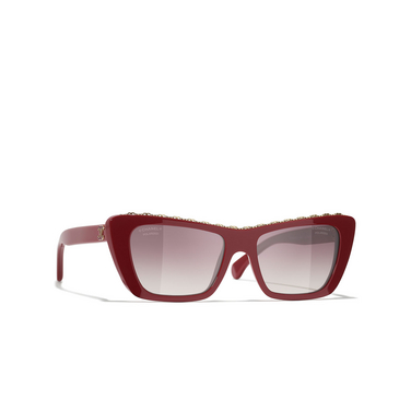 Gafas de sol mariposa CHANEL 1792K5 browny red - Vista tres cuartos