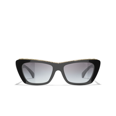 CHANEL Schmetterlingsförmige sonnenbrille C622S8 black - Vorderansicht