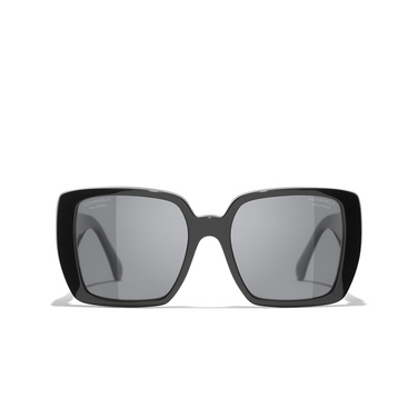 Solaires carrées CHANEL C622T8 black - Vue de face