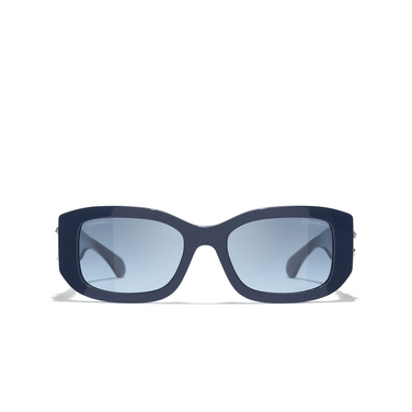 CHANEL rechteckige sonnenbrille 1462S2 dark blue - Vorderansicht