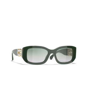 Occhiali rettangolari CHANEL da sole 1791S3 green - tre quarti
