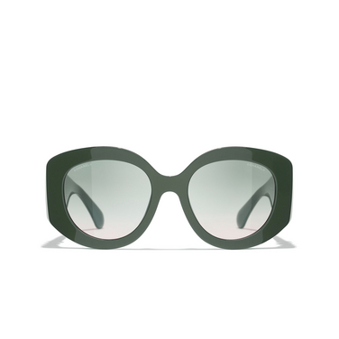 CHANEL oval Sunglasses 1791S3 green - front view