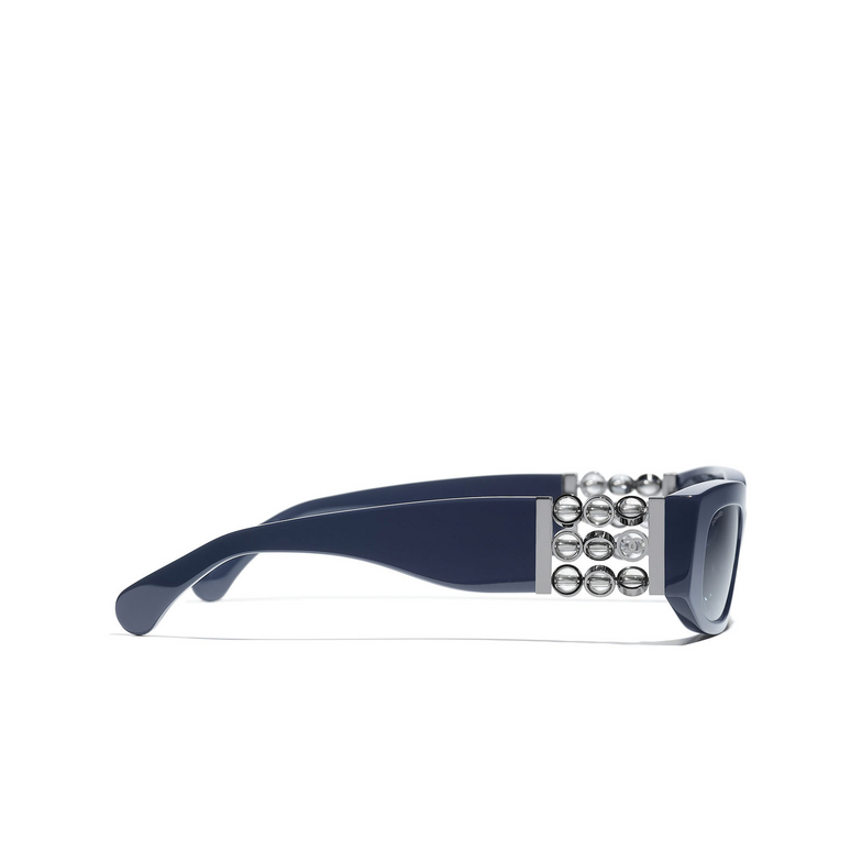 CHANEL rectangle Sunglasses 1462S2 dark blue