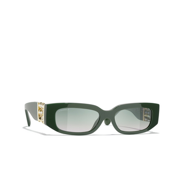 CHANEL rectangle Sunglasses 1791S3 green - three-quarters view