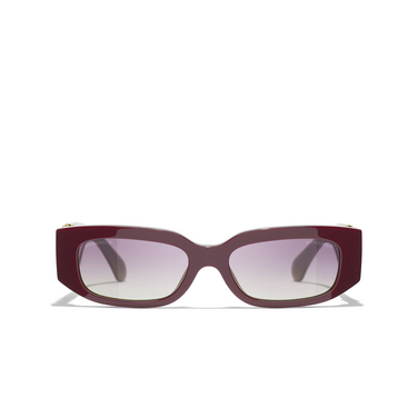 Occhiali rettangolari CHANEL da sole 1802S1 burgundy - frontale