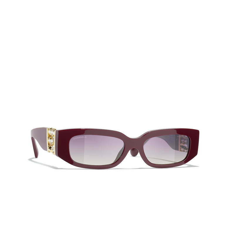 Occhiali rettangolari CHANEL da sole 1802S1 burgundy