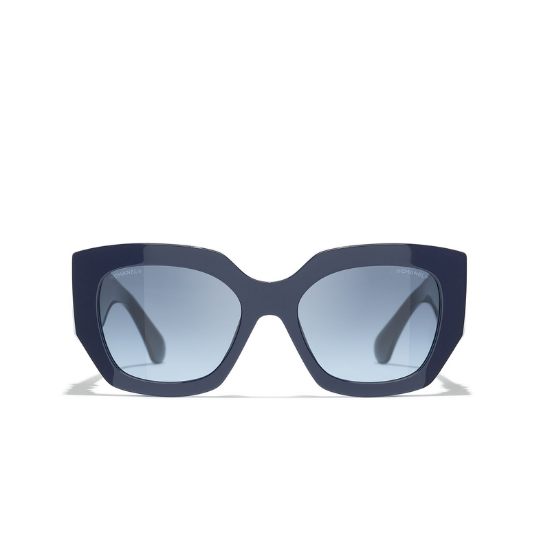 CHANEL cateye Sunglasses 1462S2 dark blue