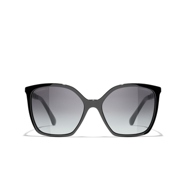 CHANEL quadratische sonnenbrille 1608S6 black - Vorderansicht