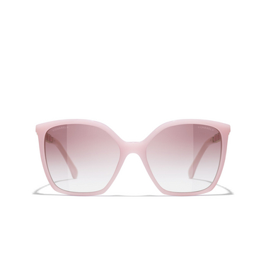 Gafas de sol cuadradas CHANEL 17338H light pink - Vista delantera