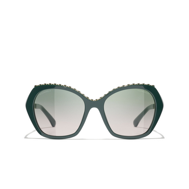 Solaires papillon CHANEL 1459S3 green vendome - Vue de face